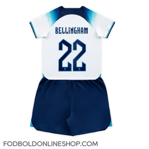 England Jude Bellingham #22 Hjemme Trøje Børn VM 2022 Kortærmet (+ Korte bukser)